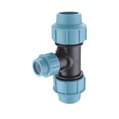 물 파이프 피팅 HDPE 피팅 DN 110 PP 압축 피팅 블루 워터 공급