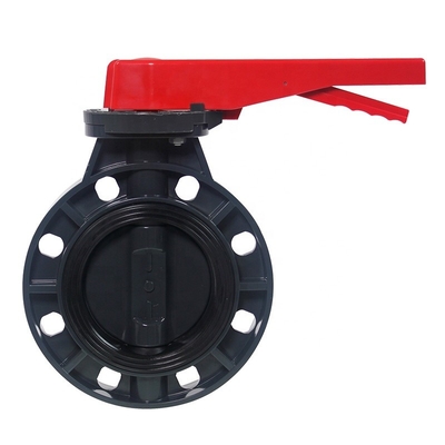 6&quot; 지름 PVC 나비 밸브 밸브 물 위생 PP 공과 PVC 재질