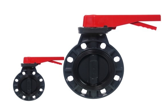 6&quot; 지름 PVC 나비 밸브 밸브 물 위생 PP 공과 PVC 재질