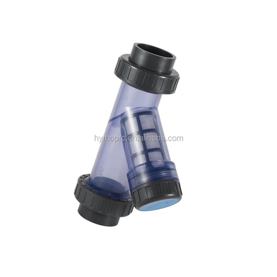 투명한 1인치 PVC Y-스트레이너 ASTM/DIN/ASNZ/JIS 표준에 따라 제조