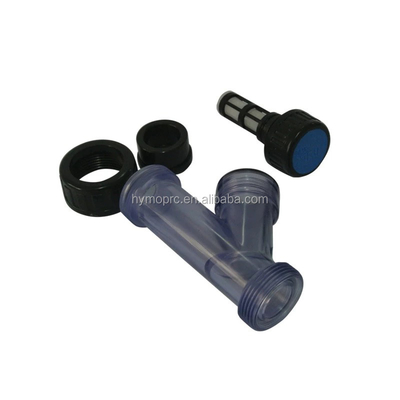 투명한 1인치 PVC Y-스트레이너 ASTM/DIN/ASNZ/JIS 표준에 따라 제조