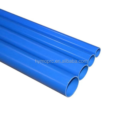접착제 연결 2 인치 PVC 파이프 물 공급을 위해 파란색 둥근 모양