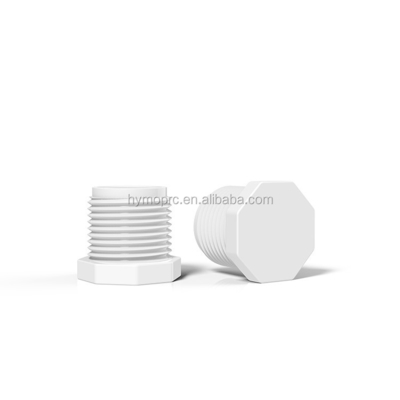 STANDARD 두께 제조 하얀 색 Sch40 UPVC PVC 파이프 부착 남성 어댑터