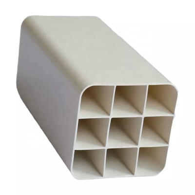 정사각형 머리 접착기 연결 PVC 격자 파이프 150 * 100mm 사용자 정의 직사각형 모양