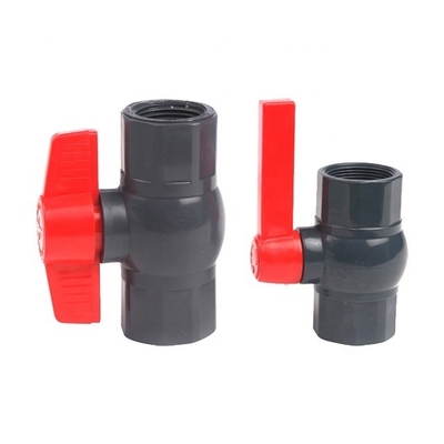 1.0MPA 압력 UPVC/PVC 컴팩트 둥근 밸브 전문 제조용 흰색