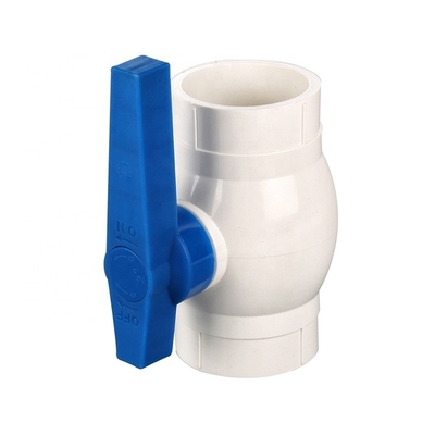 1 손잡이가 있는 PVC 볼 밸브 OEM 지원 표준 길이 ASTM/DIN/ASNZ/JIS 표준