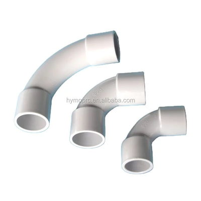 20mm 25mm 전기 PVC 유도 L 굽기 핑팅 표준 두께와 흰색