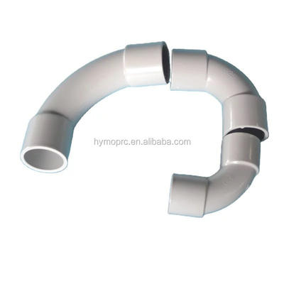 20mm 25mm 전기 PVC 유도 L 굽기 핑팅 표준 두께와 흰색