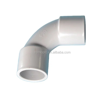 20mm 25mm 전기 PVC 유도 L 굽기 핑팅 표준 두께와 흰색