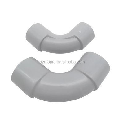 20mm 25mm 전기 PVC 유도 L 굽기 핑팅 표준 두께와 흰색