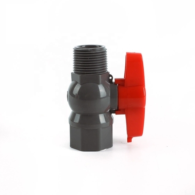 2 인치 여성 남성 PVC 볼 밸브 1.0MPA 압력에서 제조에서 폼을위한