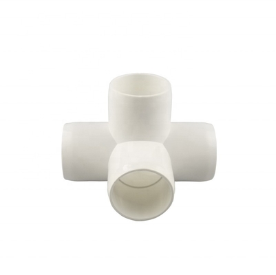 길이 STANDARD 흰색 색상 40 PVC 5 차원 팔꿈치 장착 ASTM D1785 표준