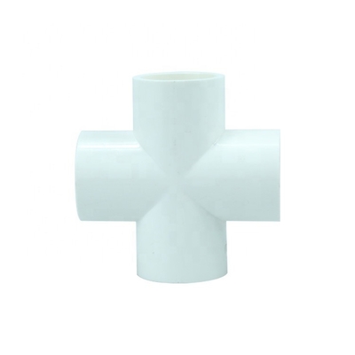 스케줄 40 3/4 인치 PVC 4 위 크로스 피팅 ASTM D1785 물 공급 표준