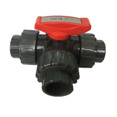 ISO 두께 산업 디버터 3 차원 PVC 2 인치 밸브 소켓 스레드 끝 OEM 네