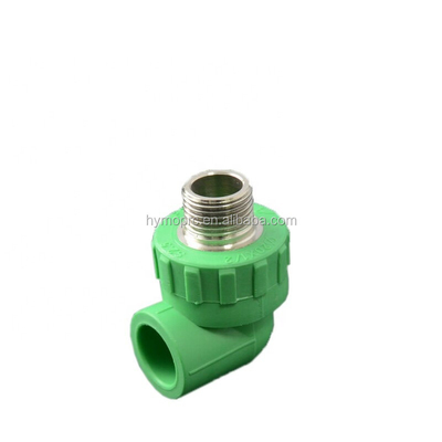 청동 삽입 플라스틱 파이프 피팅 PPR 파이프 피팅 20mm-400mm 물 분배를 위한 팔꿈치