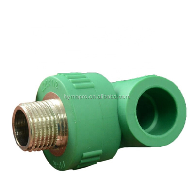 청동 삽입 플라스틱 파이프 피팅 PPR 파이프 피팅 20mm-400mm 물 분배를 위한 팔꿈치