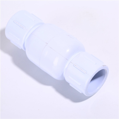 PP 고압 우물 펌프 공 체크 밸브 배관 재료 1/2 &quot;-4&quot; 회색