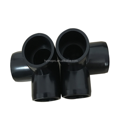 검은 PVC 3 차원 팔꿈치 1/2 &quot;에서 1&quot; 파이프 장착품 사용자 정의 OEM ODM