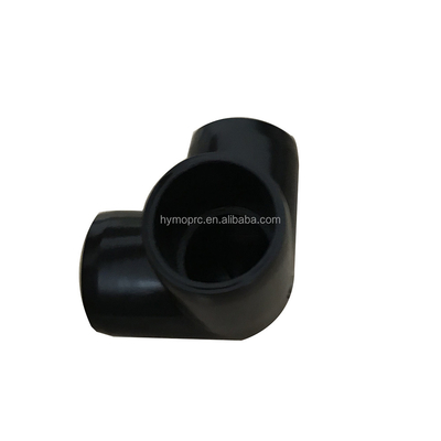 검은 PVC 3 차원 팔꿈치 1/2 &quot;에서 1&quot; 파이프 장착품 사용자 정의 OEM ODM