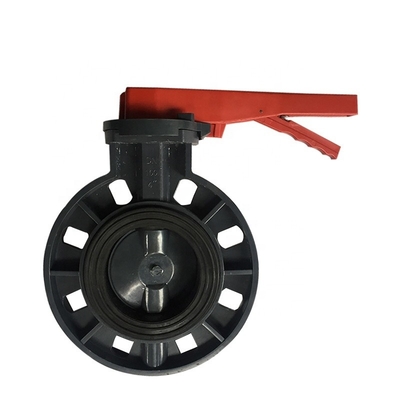 1.0MPA 압력 PVC 4 인치 구립용 물 시스템용 수동 갈라진 나비 밸브