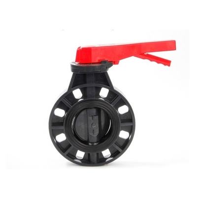 1.0MPA 압력 PVC 4 인치 구립용 물 시스템용 수동 갈라진 나비 밸브