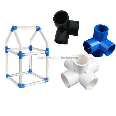 펌프 플라스틱 파이프 피팅 OEM DIY 키트 및 가구용 팔꿈치 3 차원 코너