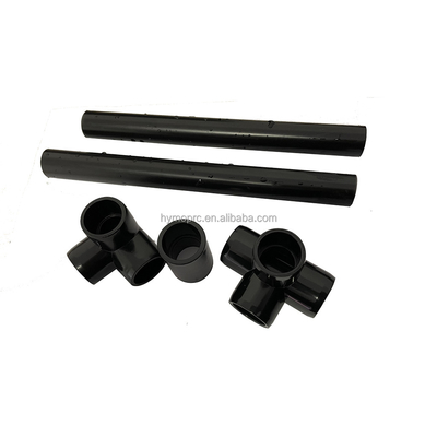 배관용 PVC 파이프 커넥터 피팅 ASTM Sch40 커스터마이즈 블랙 컬러 1/2&quot; 팔꿈치