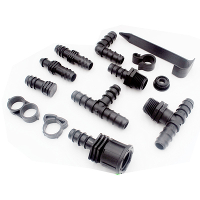 파란색 20mm 및 16mm 점액 관개 펌프 PE 파이프 점액 튜브를 위한 플라스틱 클램프 링