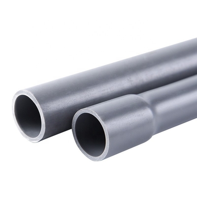 길이 10ft 스케줄 40 표준 회색 PVC 파이프 와이어 전기 벨 끝 1 &quot;PVC