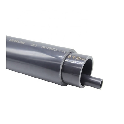 길이 10ft 스케줄 40 표준 회색 PVC 파이프 와이어 전기 벨 끝 1 &quot;PVC