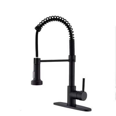 세라믹 밸브 코어 및 LED 라이트와 함께 클래식 싱글 핸들 스테인리스 스틸 부엌 펌프